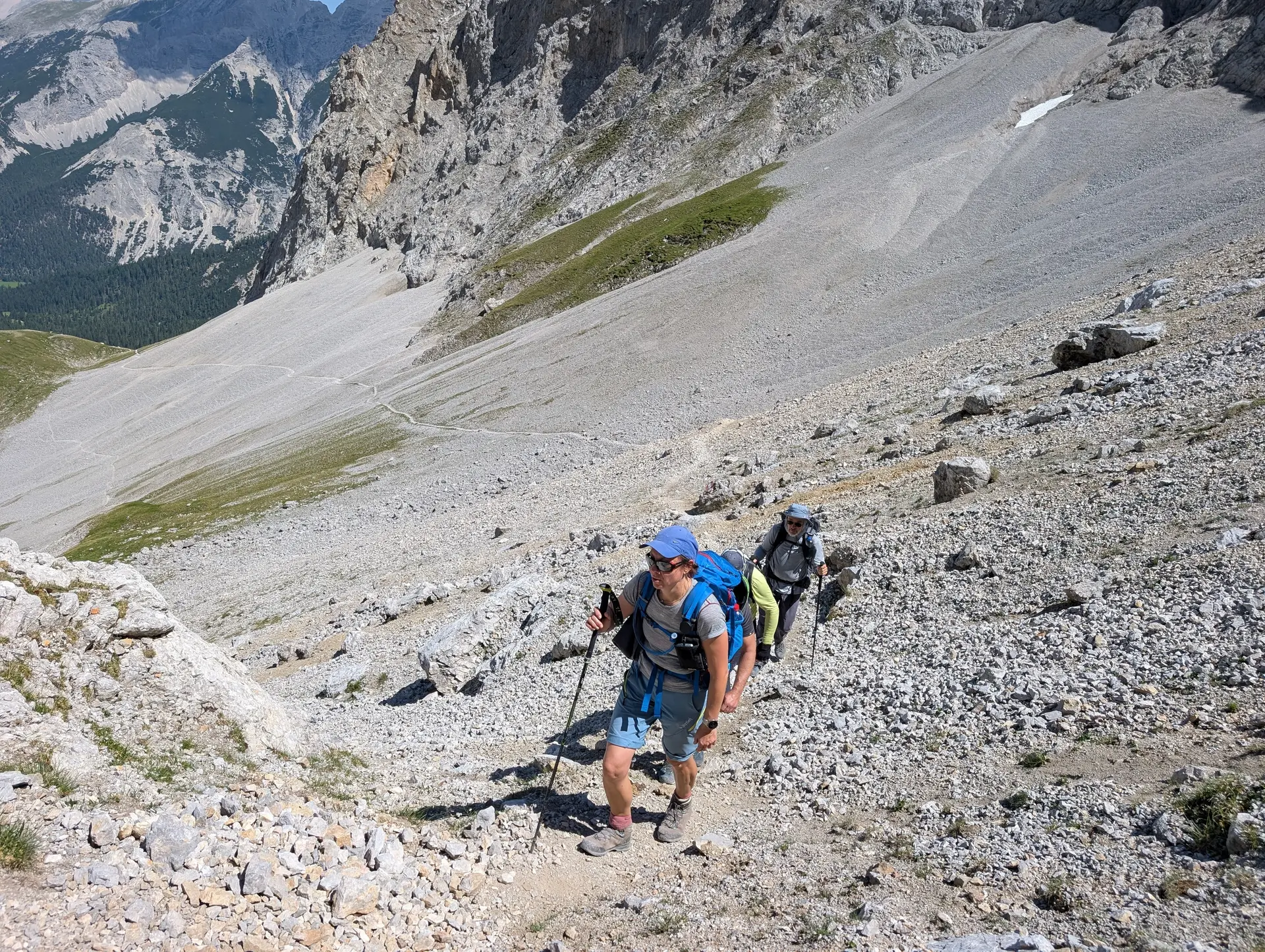 KS Karwendel | © DAV Gangkofen/Martin Götz_KS Karwendel_3.Tag_Gipfelstürmerweg_Im Frau Hitt Kar