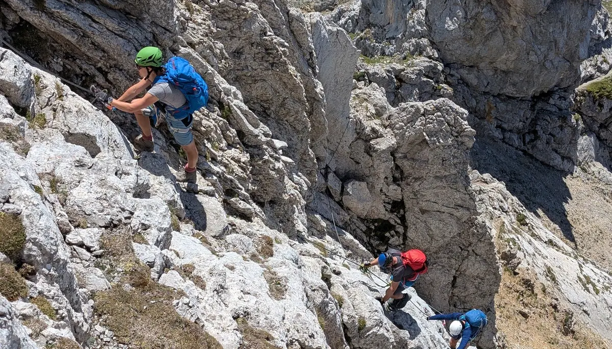 KS Karwendel | © DAV Gangkofen/Martin Götz_KS Karwendel_3.Tag_KS Nordkette 2. Teil_Im Steig