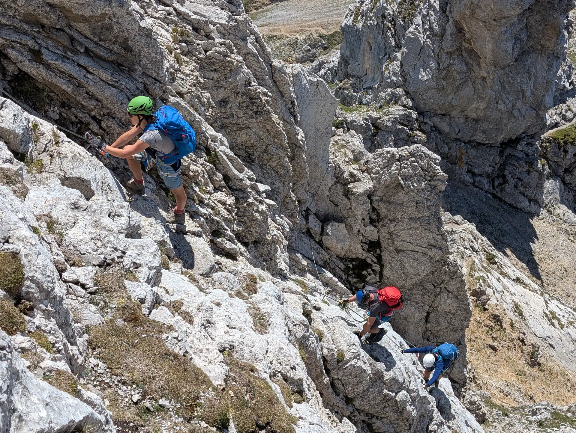 KS Karwendel | © DAV Gangkofen/Martin Götz_KS Karwendel_3.Tag_KS Nordkette 2. Teil_Im Steig