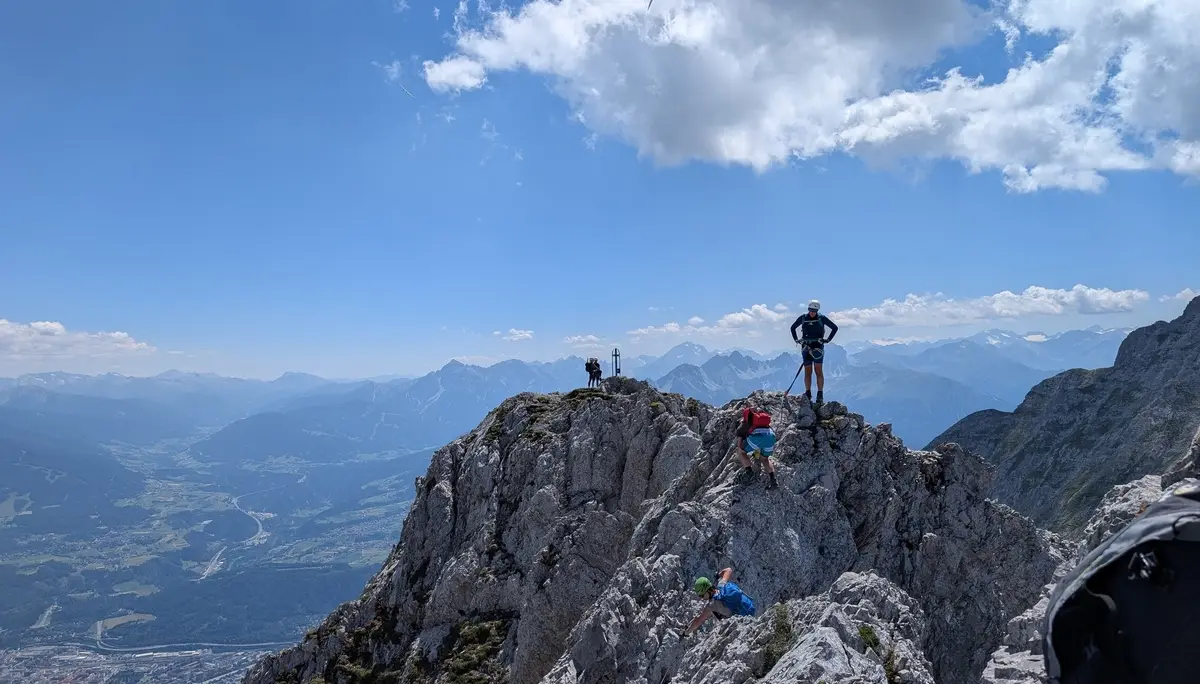 KS Karwendel | © DAV Gangkofen/Martin Götz_KS Karwendel_3.Tag_KS Nordkette 2. Teil_Auf dem Grat