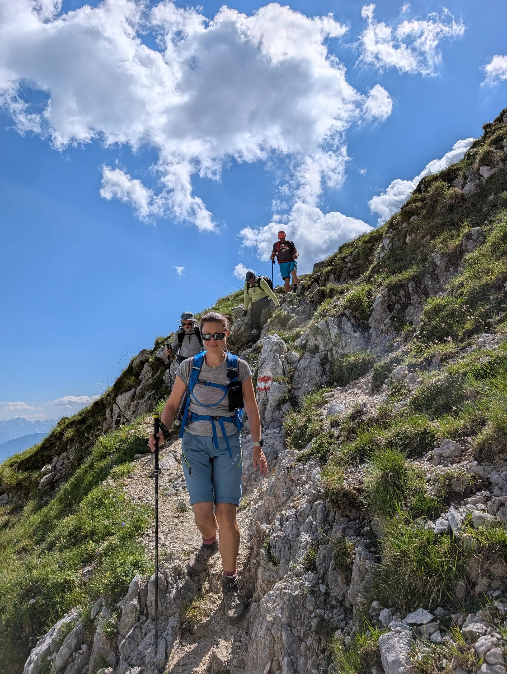 KS Karwendel | © DAV Gangkofen/Martin Götz_KS Karwendel_3.Tag_Abstieg_Auf dem Weg zur Seegrube_Im Kärtner Steig