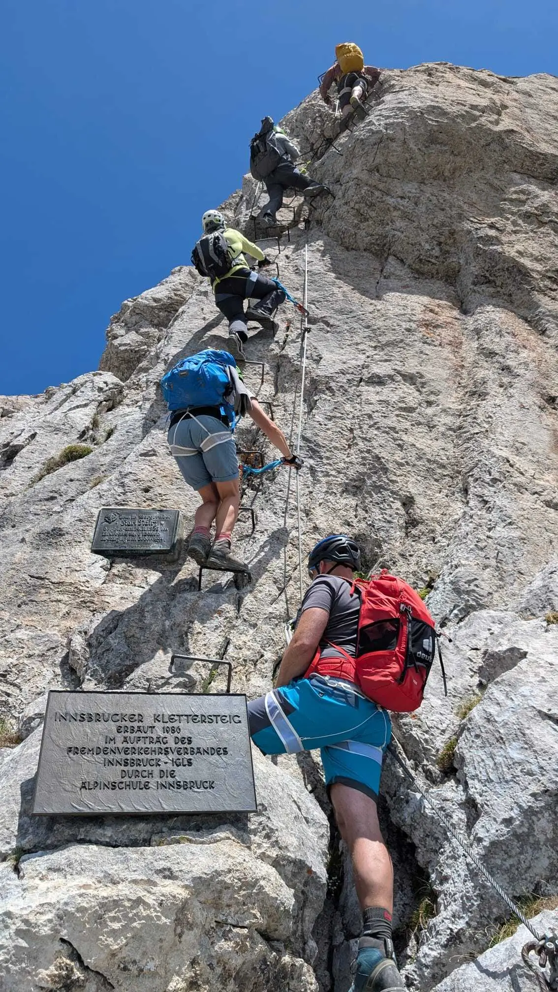 KS Karwendel | © DAV Gangkofen/Martin Schmidt_KS Karwendel_3.Tag_KS Nordkette 2. Teil_Einstieg