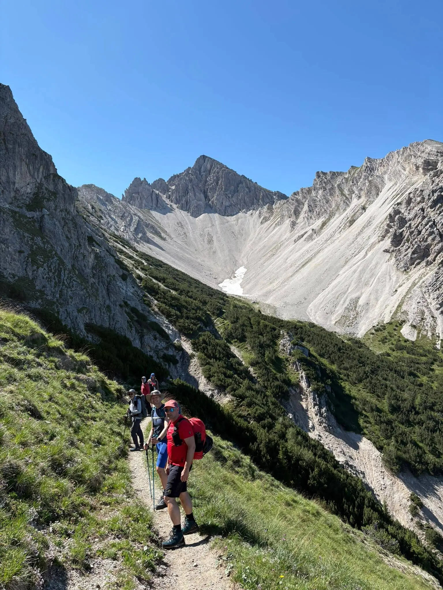 KS Karwendel | © DAV Gangkofen/Melanie Loher_KS Karwendel_1.Tag_KS Seefelder Panorama_Zustieg