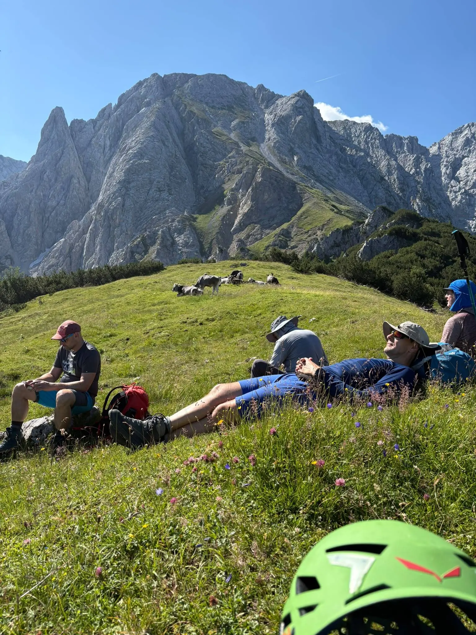 KS Karwendel | © DAV Gangkofen/Melanie Loher_KS Karwendel_3.Tag_Gipfelstürmerweg_Erste Pause
