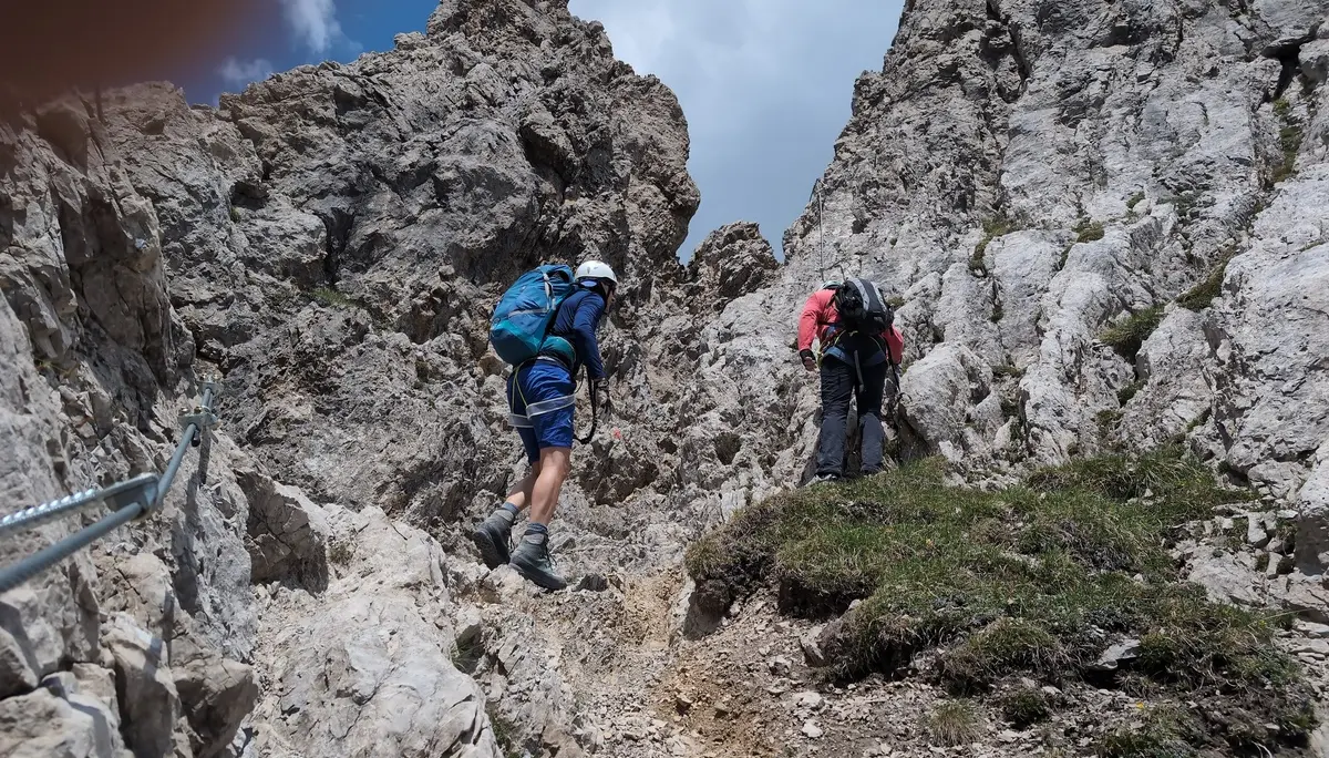 KS Karwendel | © DAV Gangkofen/Martin Götz_KS Karwendel_2.Tag_KS Zirler_Im Steig