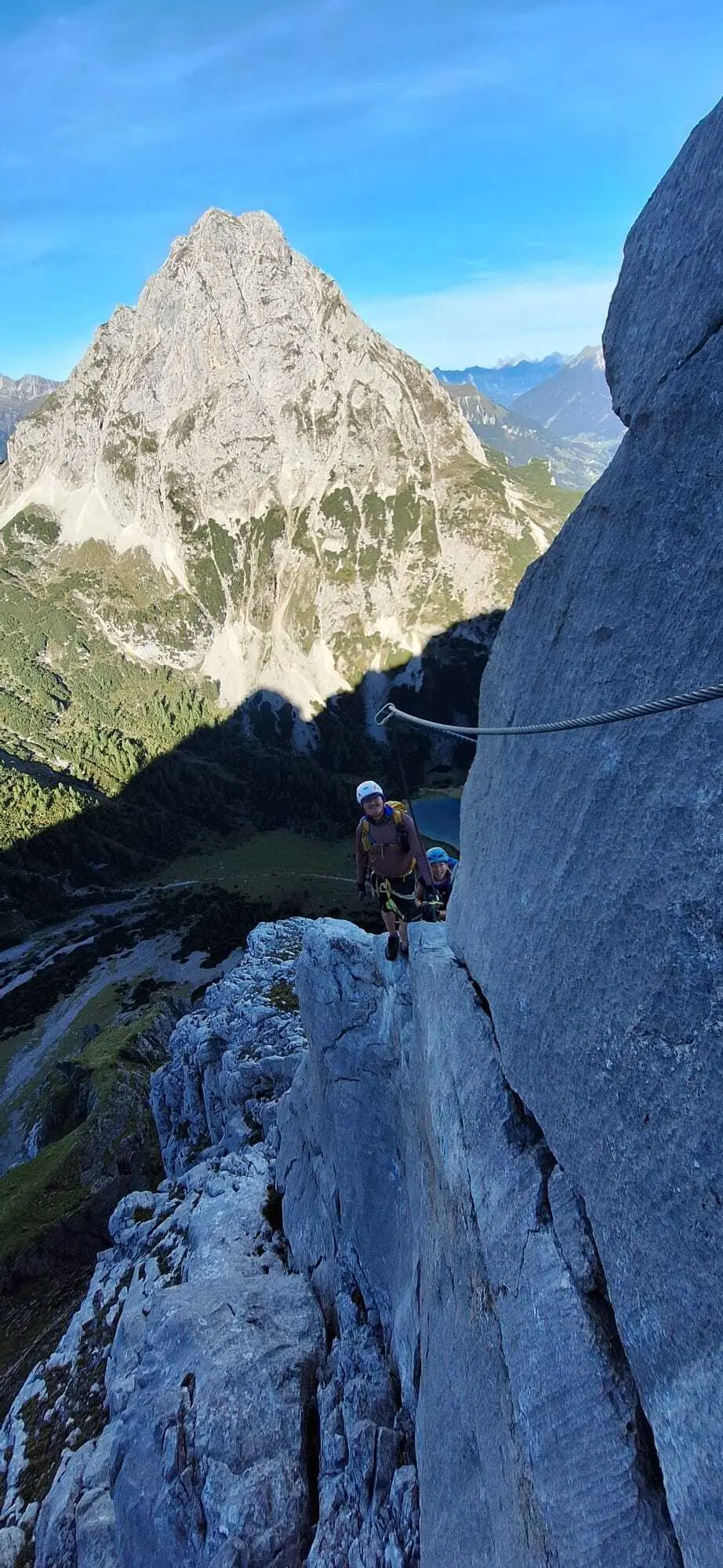 KS Tajakante | © DAV Gangkofen/Quirin Stinglwagner_KS Mieminger Gebirge_KS Tajakante_Im Steig_Wo sind den die anderen