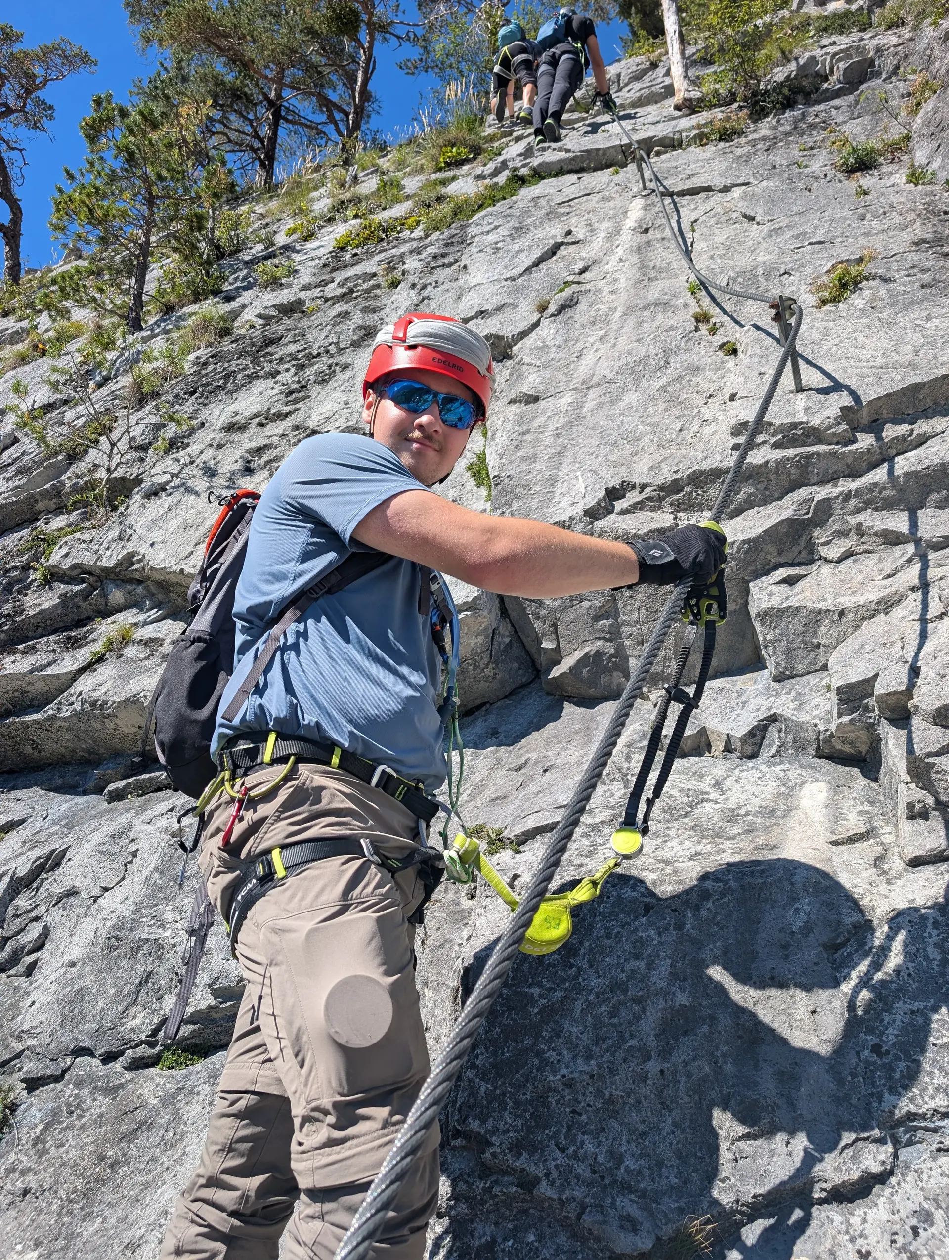 KS Leite | © DAV Gangkofen/Martin Götz_KS Mieminger Gebirge_KS Leite_Vertikaler Aufstieg_Im Steig