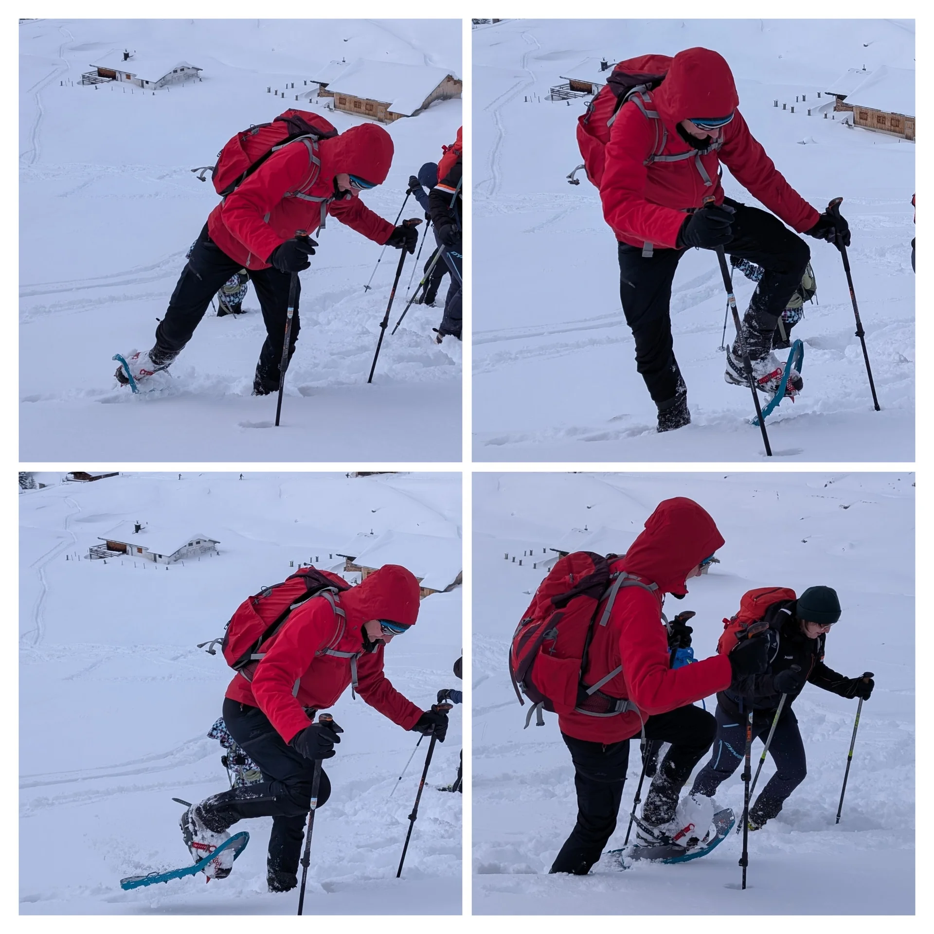LVS-Kurs - Schneeschuhtour zum Peitingköpfl | © DAV Gangkofen/Martin Götz - LVS-Kurs - Schneeschuhtour zum Peitingköpfl - Spitzkehre