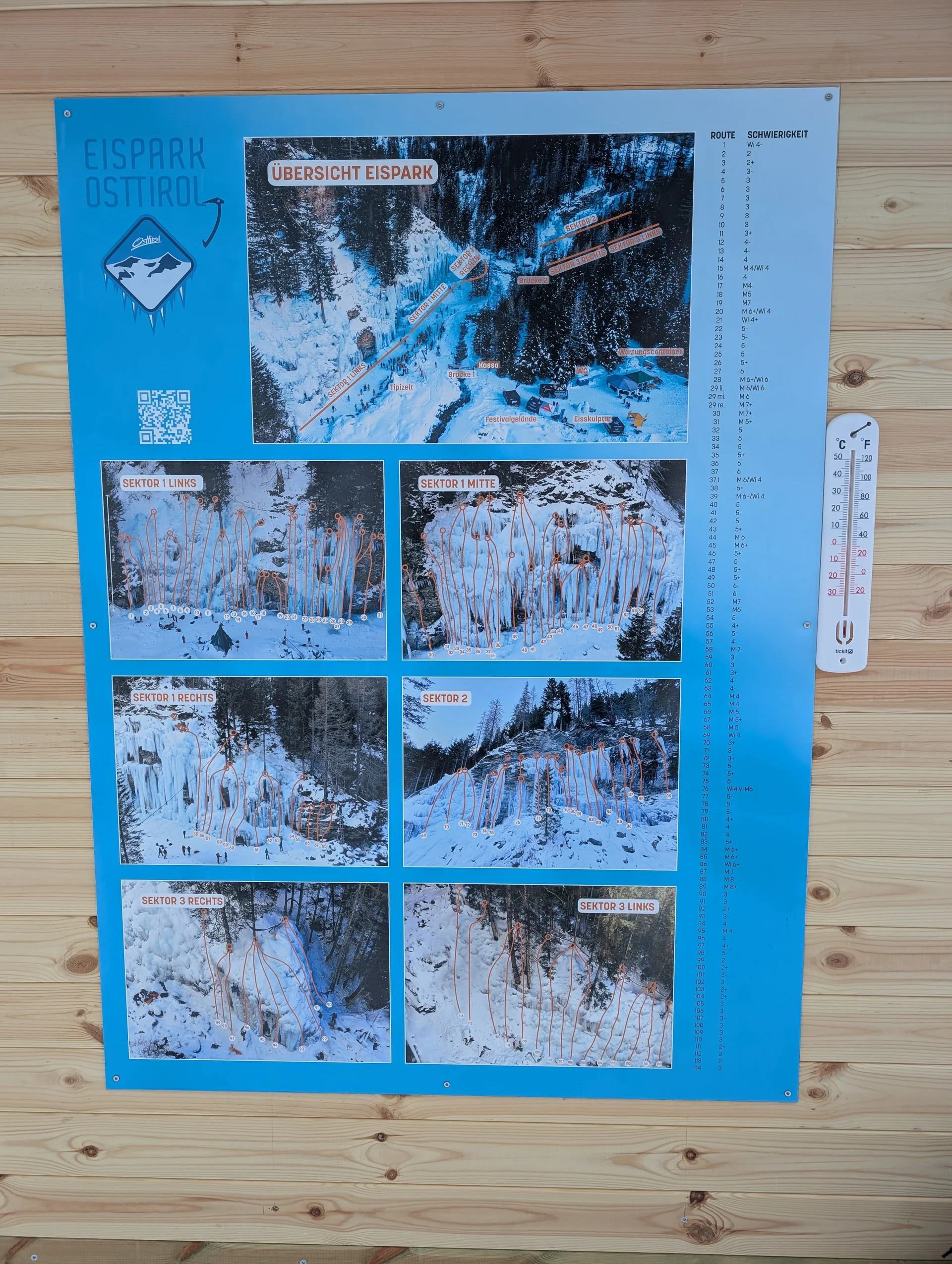 EK Eiskletterkurs Eispark Osttirol | © DAV Gangkofen/Martin Götz - Eiskletterkurs - Routenübersicht