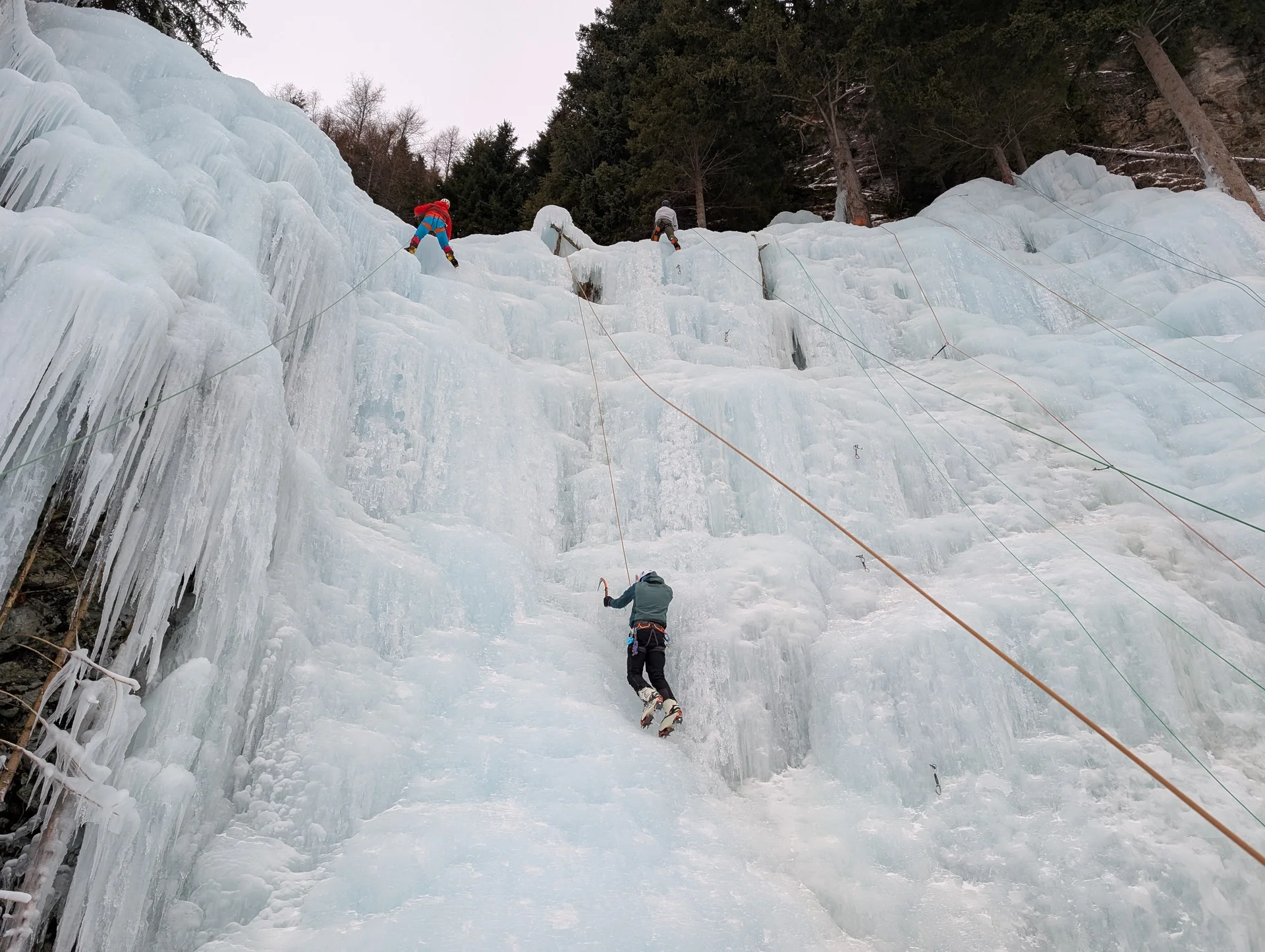EK Eiskletterkurs Eispark Osttirol | © DAV Gangkofen/Martin Götz - Eiskletterkurs - Toprope