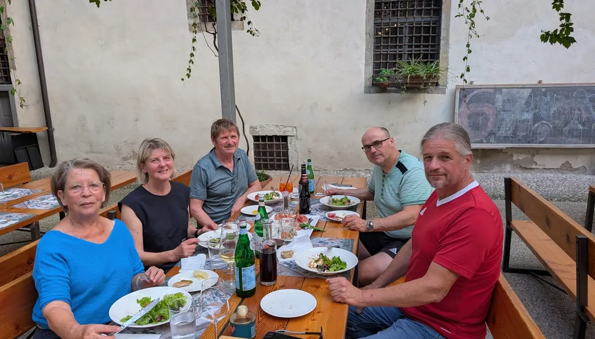 KS Einführungskurs I | © DAV Gangkofen/Martin Götz_KS Einführungskurs I_2.Tag_Abendessen in Arco