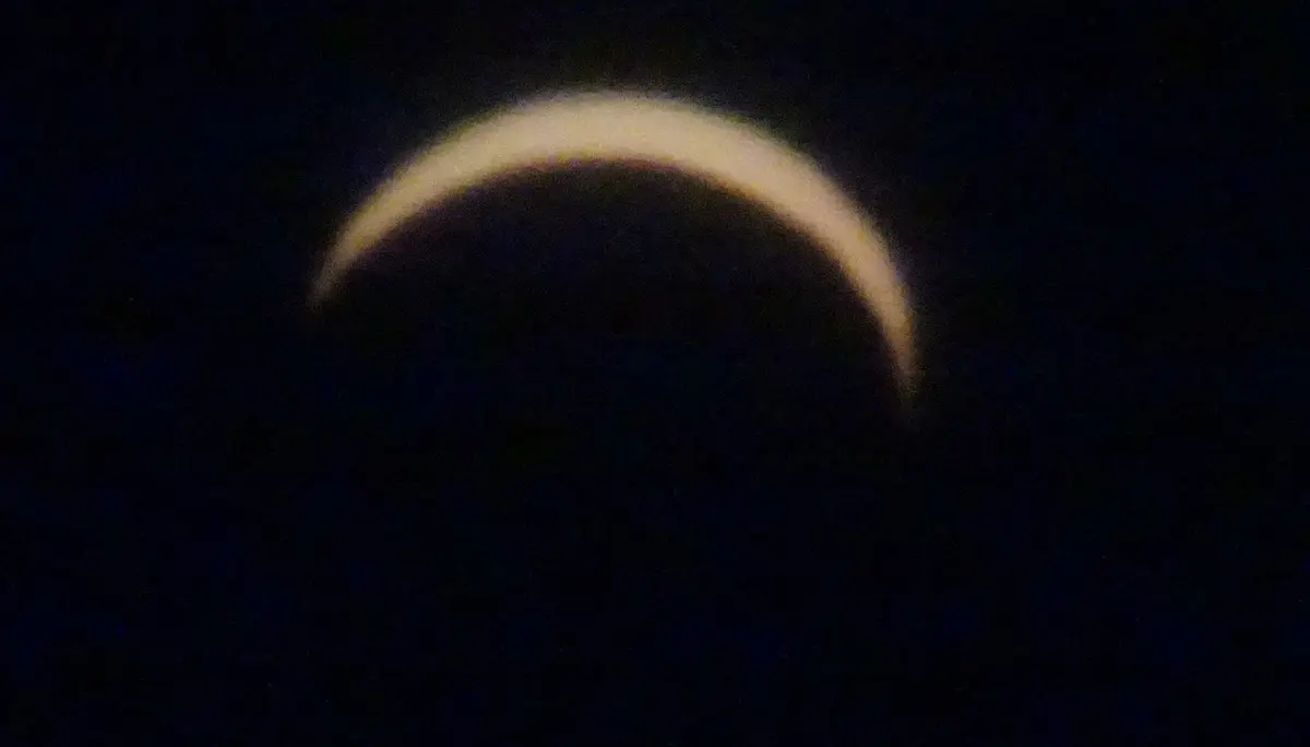 © DAV Gangkofen Sonnenfinsternis am Kletterturm