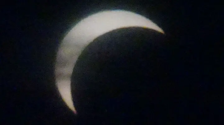 © DAV Gangkofen Sonnenfinsternis am Kletterturm
