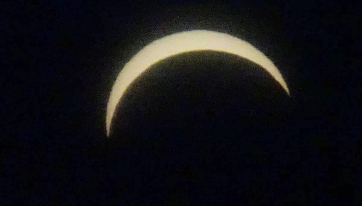© DAV Gangkofen Sonnenfinsternis am Kletterturm