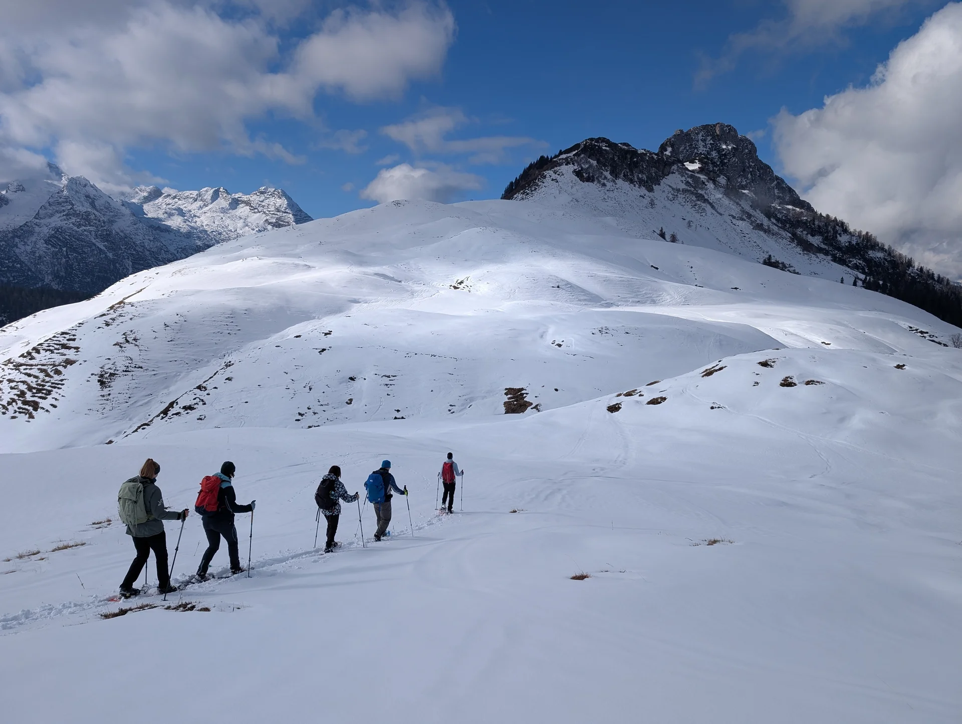 SSW Kühkranz | © DAV Gangkofen/Martin Götz - Aufstieg über Buckel II 