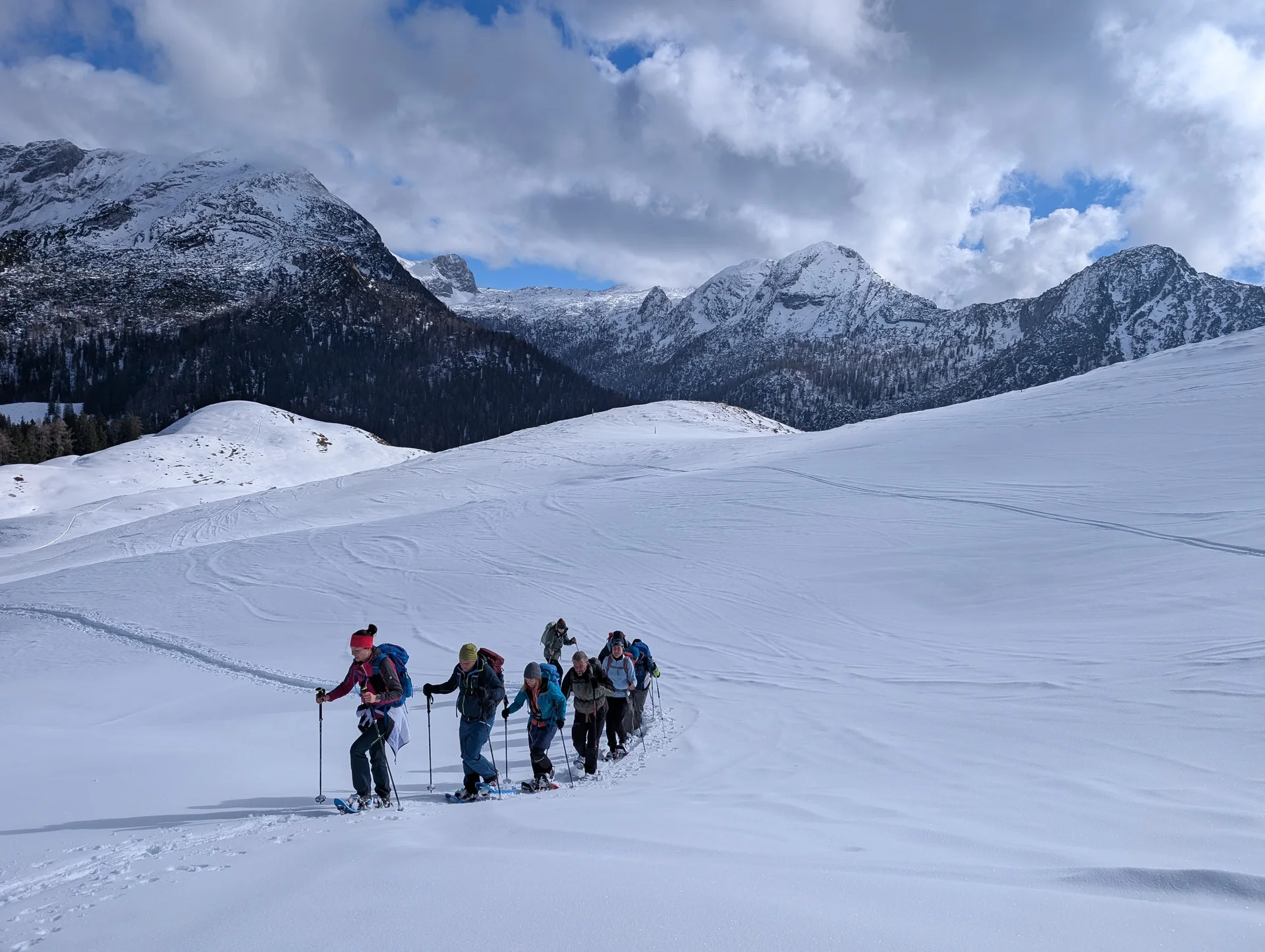 SSW Kühkranz | © DAV Gangkofen/Martin Götz - Aufstieg über Buckel III