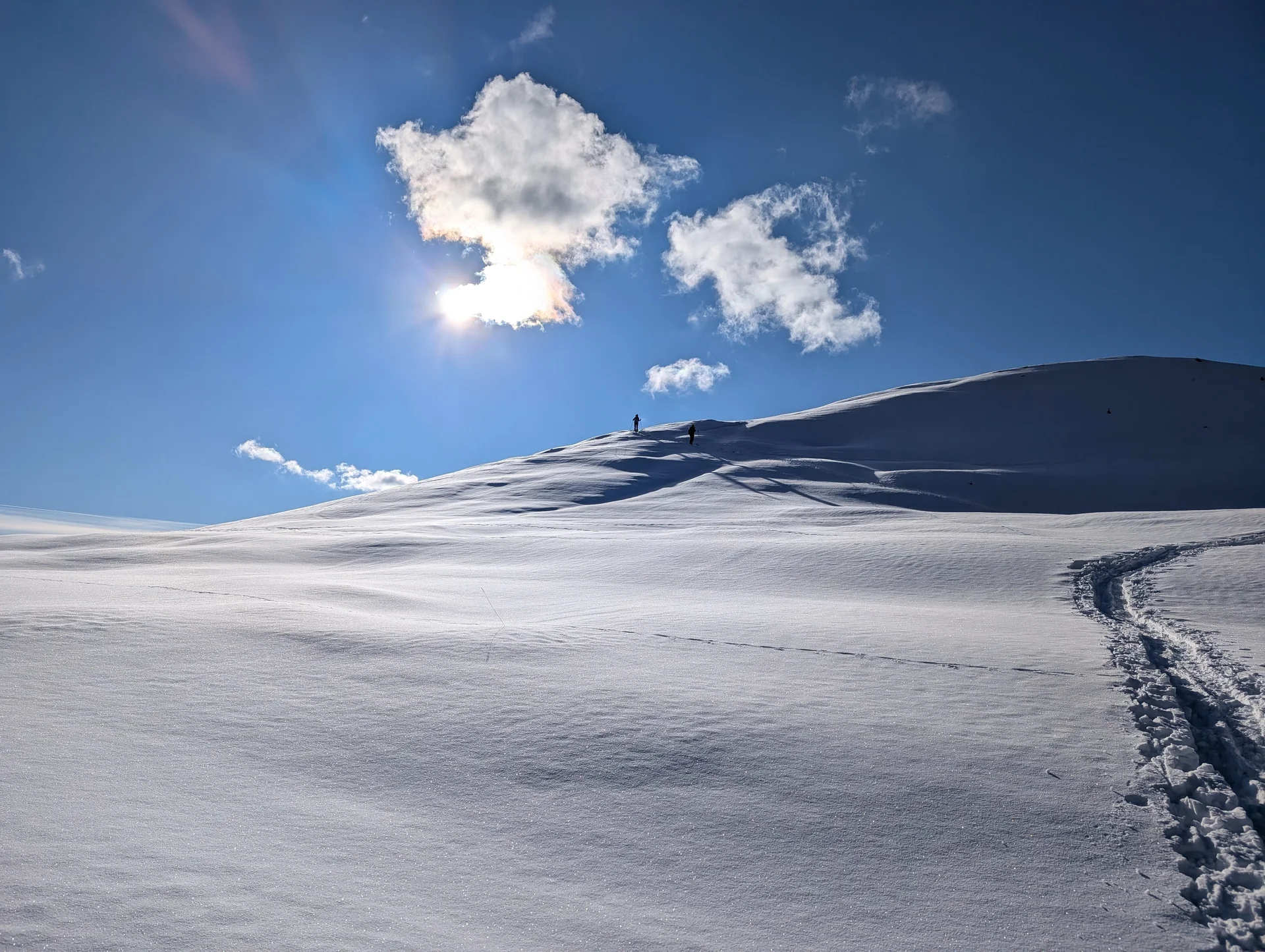 SSW Kühkranz | © DAV Gangkofen/Martin Götz - Blick zurück im Abstieg