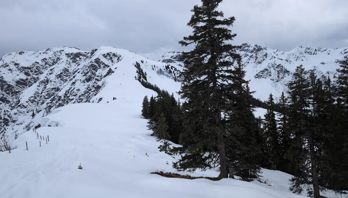 SSW-WoE Bochumer Hütte_1. Tag | © DAV Gangkofen/Martin Götz_SSW-WoE Bochumer Hütte_1. Tag_Übergang_Blick hinüber zum Rauber