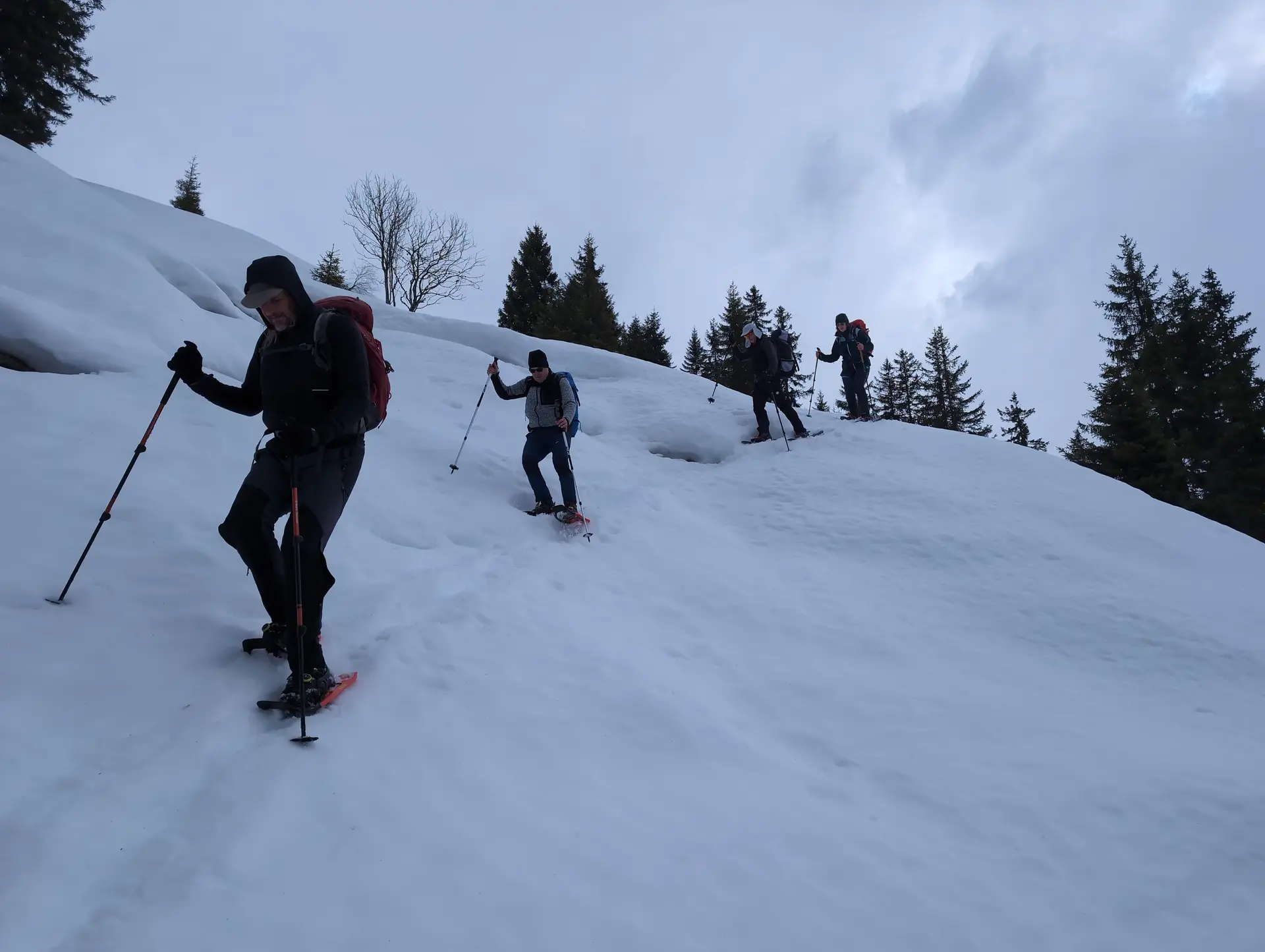 SSW-WoE Bochumer Hütte_1. Tag | © DAV Gangkofen/Martin Götz_SSW-WoE Bochumer Hütte_1. Tag_Abstieg über Steilstufe