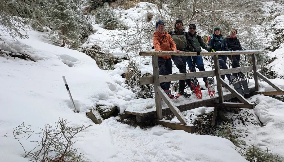 SSW-WoE Bochumer Hütte_2. Tag | © DAV Gangkofern/Martin Götz_SSW-WoE Bochumer Hütte_2. Tag_Die Gruppe am zweiten Tag