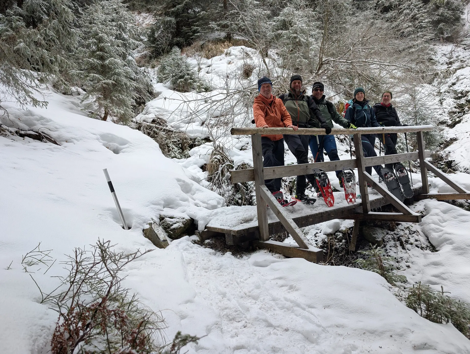 SSW-WoE Bochumer Hütte_2. Tag | © DAV Gangkofern/Martin Götz_SSW-WoE Bochumer Hütte_2. Tag_Die Gruppe am zweiten Tag