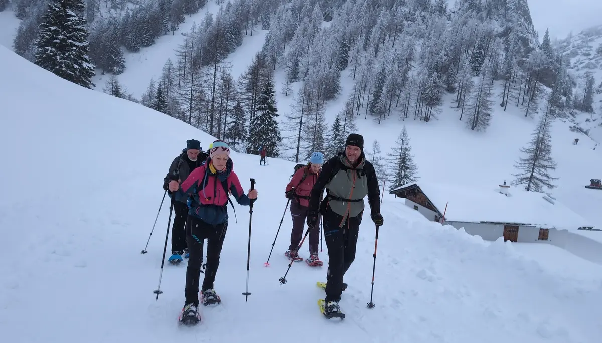 SSW Stahlhaus Vollmondtour | © DAV Gangkofen/Martin Götz_SSW Stahlhaus Vollmondtour_Aufstieg_Vorbei am Mitterkaser