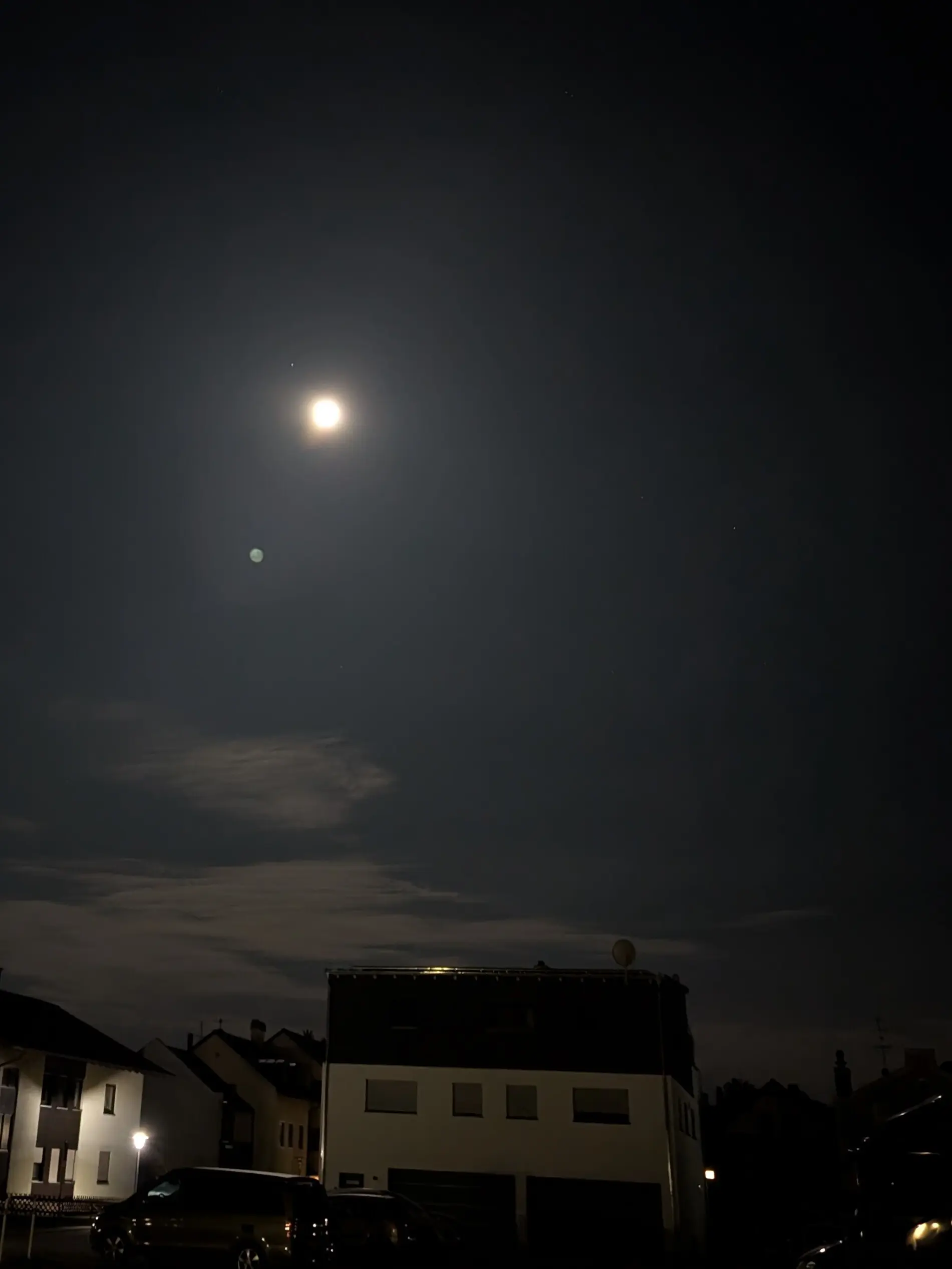 SSW Stahlhaus Vollmondtour | © DAV Gangkofen/Martin Götz_SSW Stahlhaus Vollmondtour_Vollmond über Gangkofen