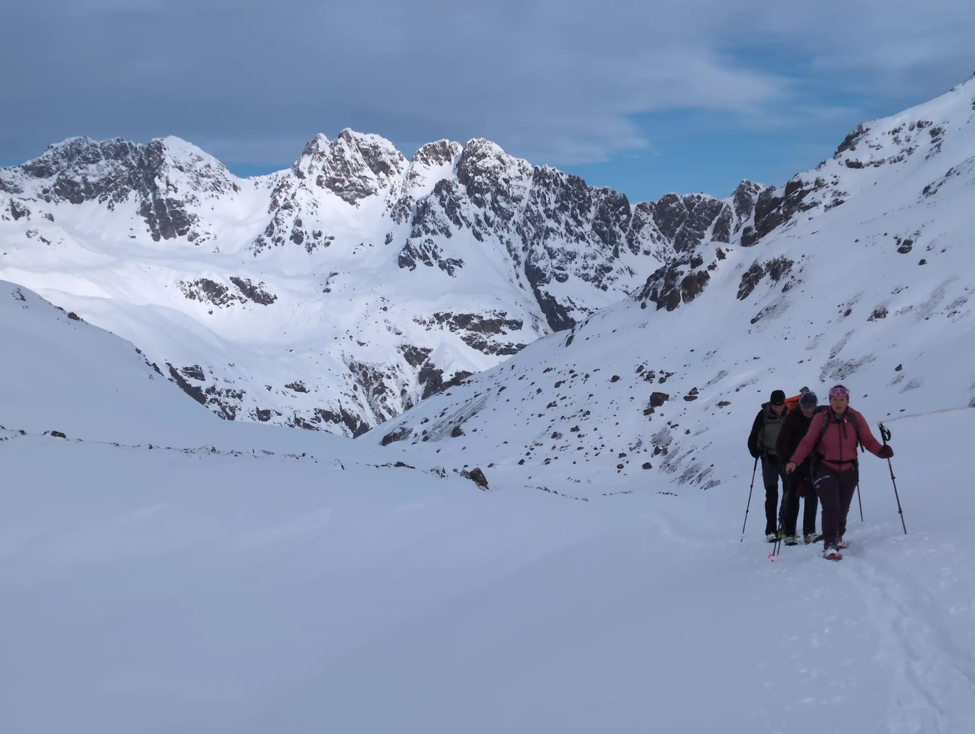 2. Tag_Im Aufstieg | © DAV Gangkofen/Martin Götz_SSW Jamtalhütte_2. Tag_Im Aufstieg