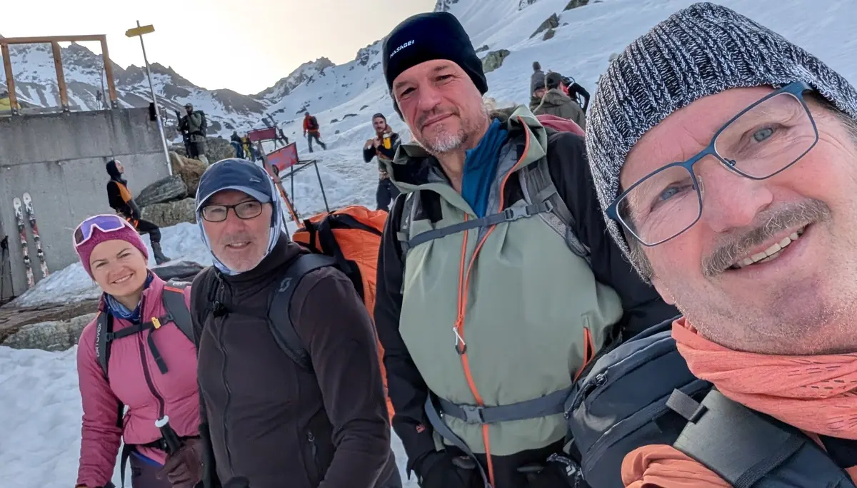 3. Tag_Start an der Hütte | © DAV Gangkofen/Martin Götz_SSW Jamtalhütte_3. Tag_Start an der Hütte