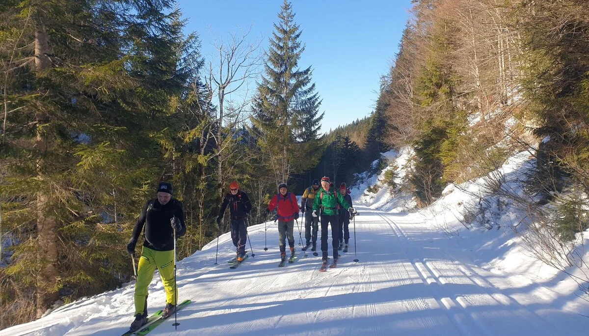 © (DAV Gangkofen) nur kurz auf der bestens präparierten Langlaufloipe