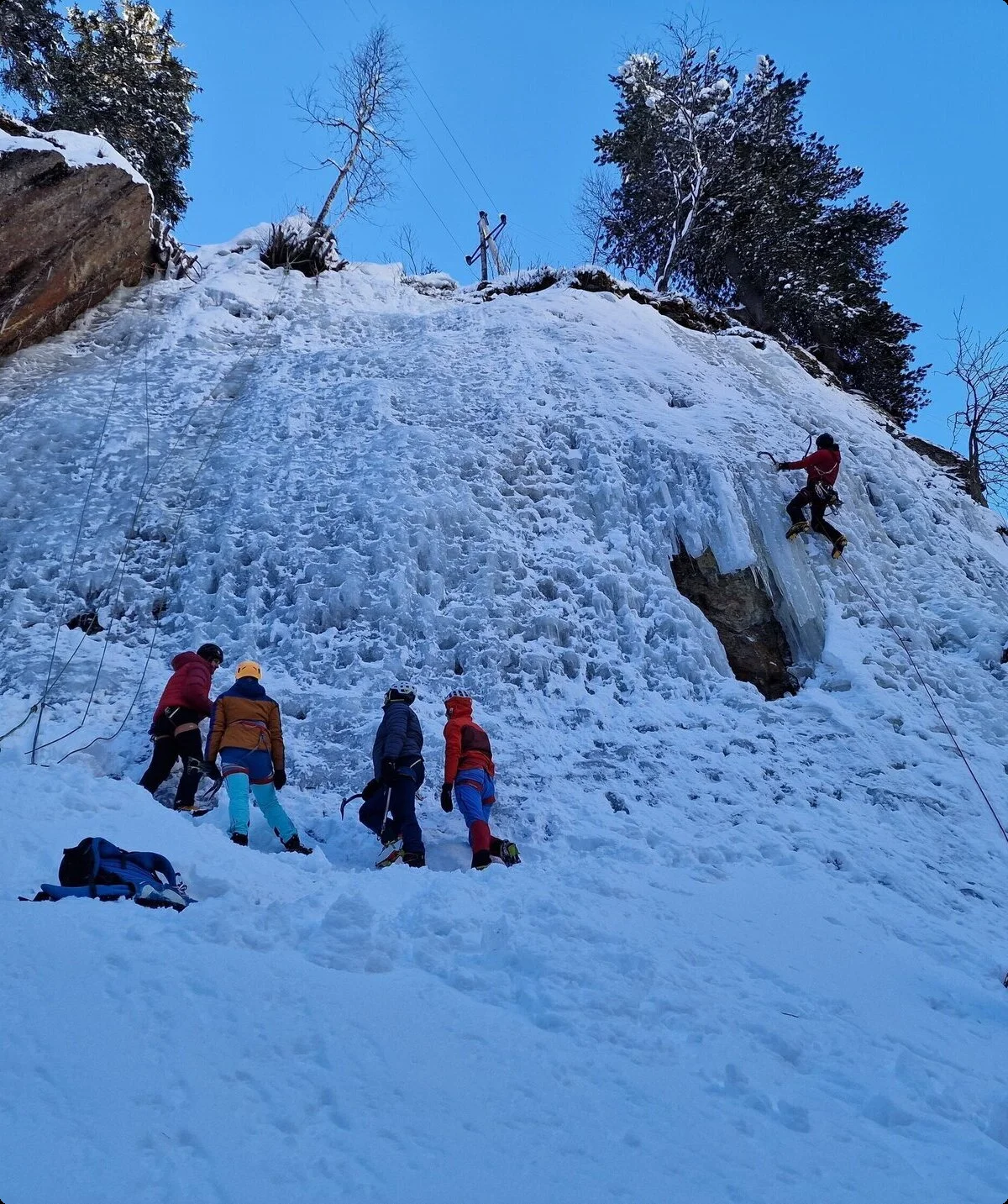 Eisklettern | © DAV Gangkofen\Martin Götz - Eiskletterkurs Taschachschlucht