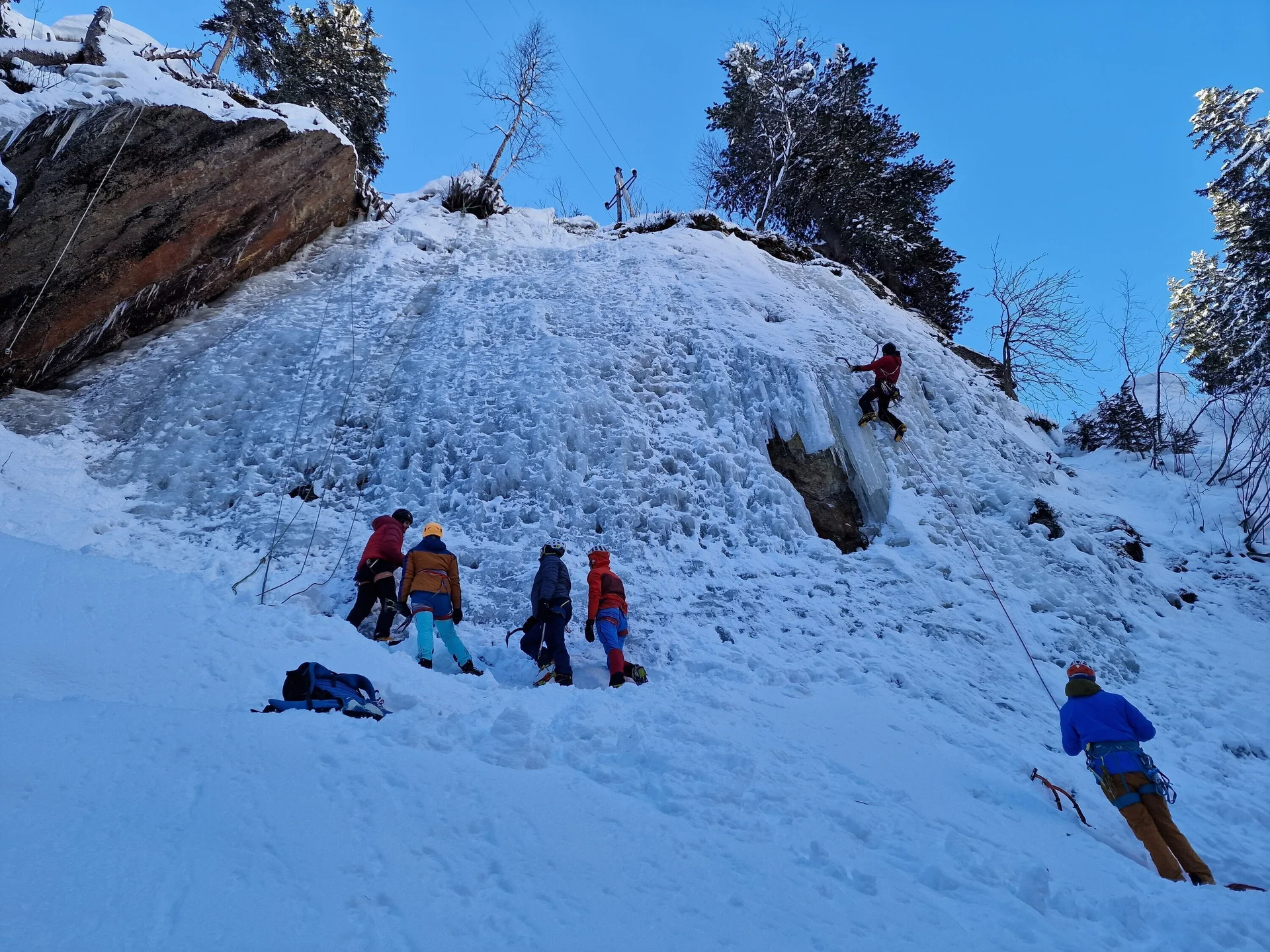 Eisklettern | © DAV Gangkofen\Martin Götz - Eiskletterkurs Taschachschlucht