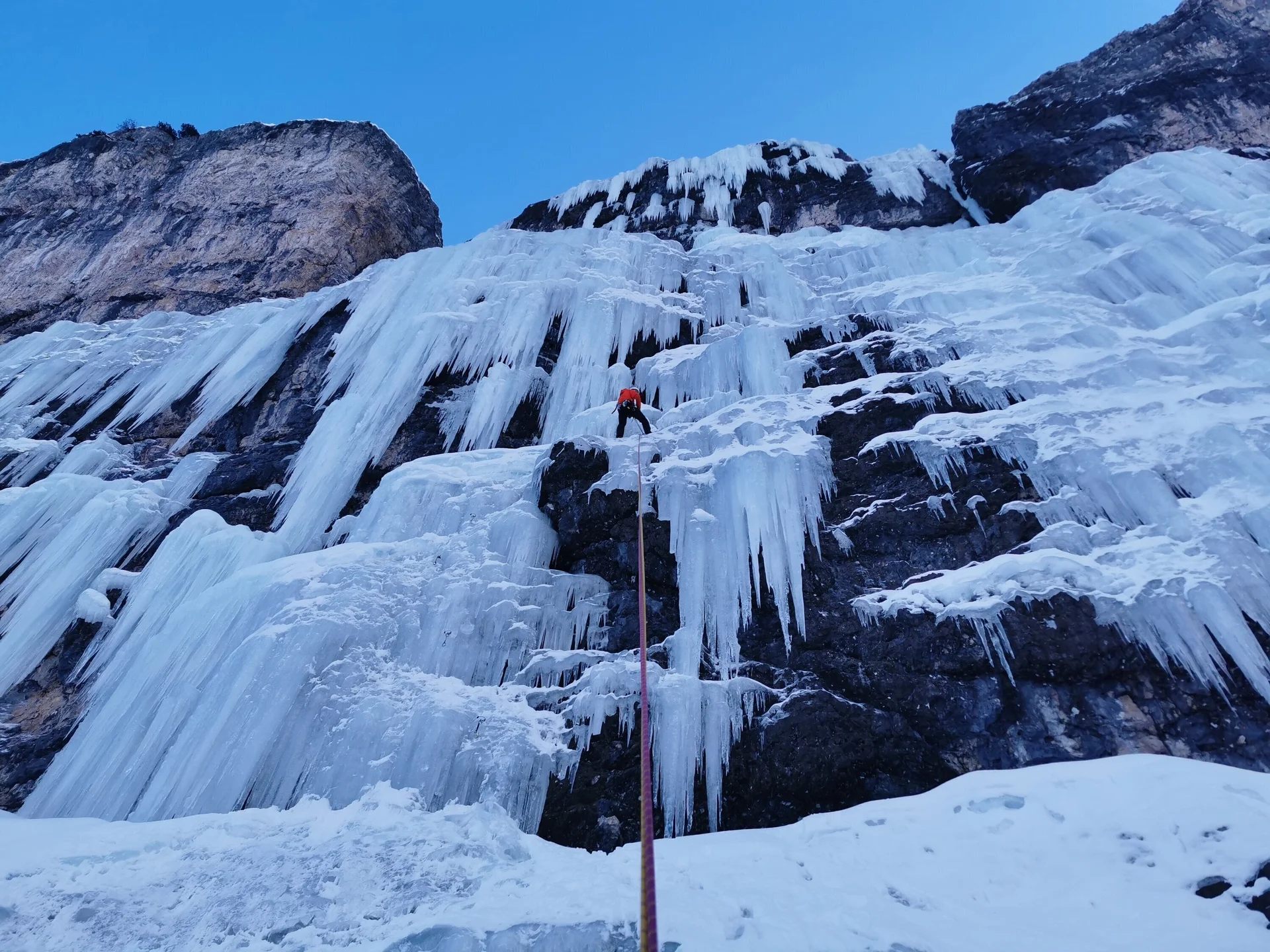 Eisklettern | © DAV Gangkofen\Martin Götz Eisklettern Travenanzes Tal