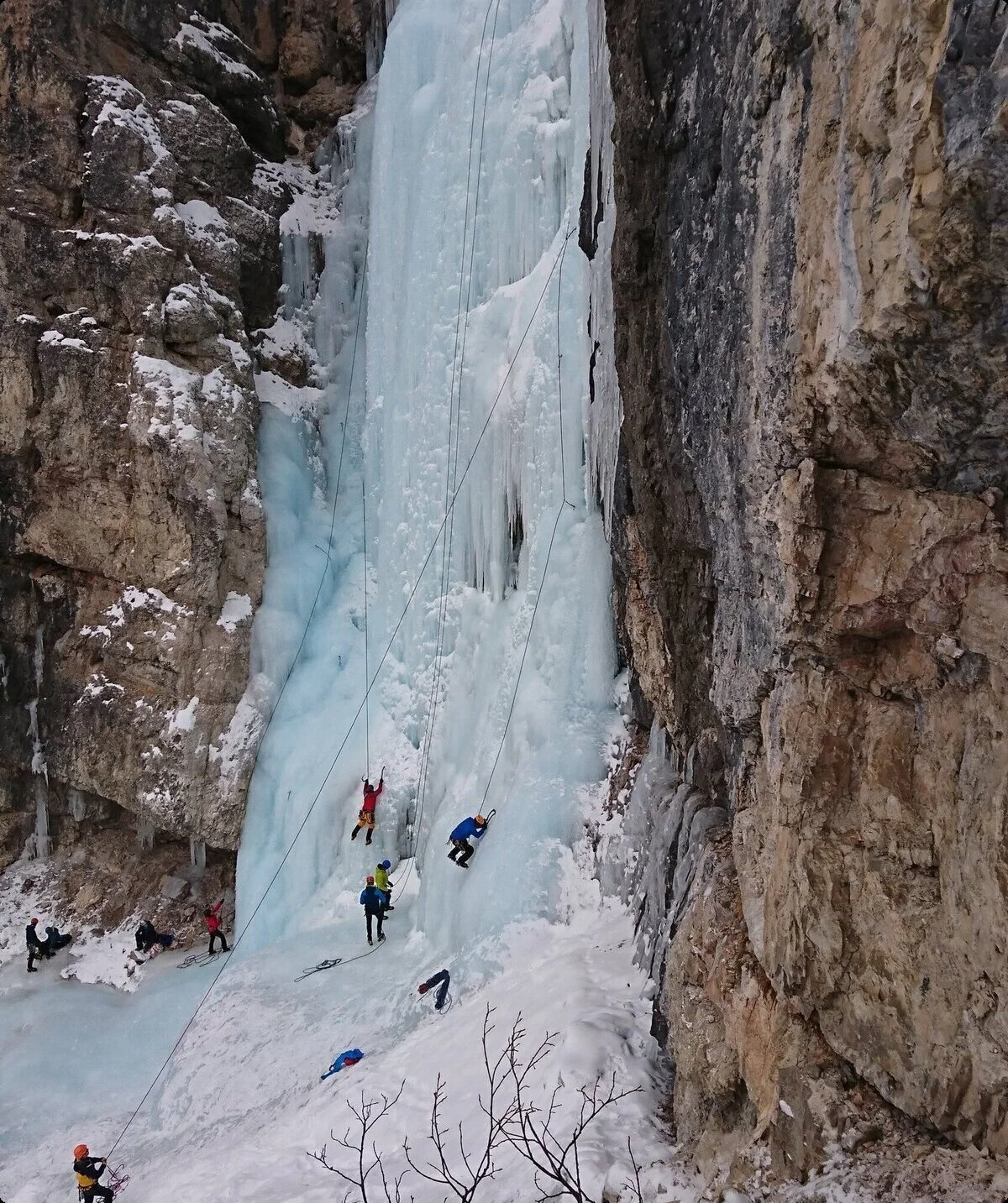 Eiskletterkurs | © DAV Gangkofen\Martin Götz - Eisklettern Außerprags 2019