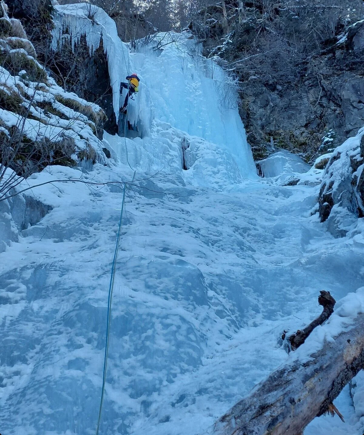 Eiskletterkurs | © DAV Gangkofen\Martin Götz - Ochsengarten Tomb Raider 2023