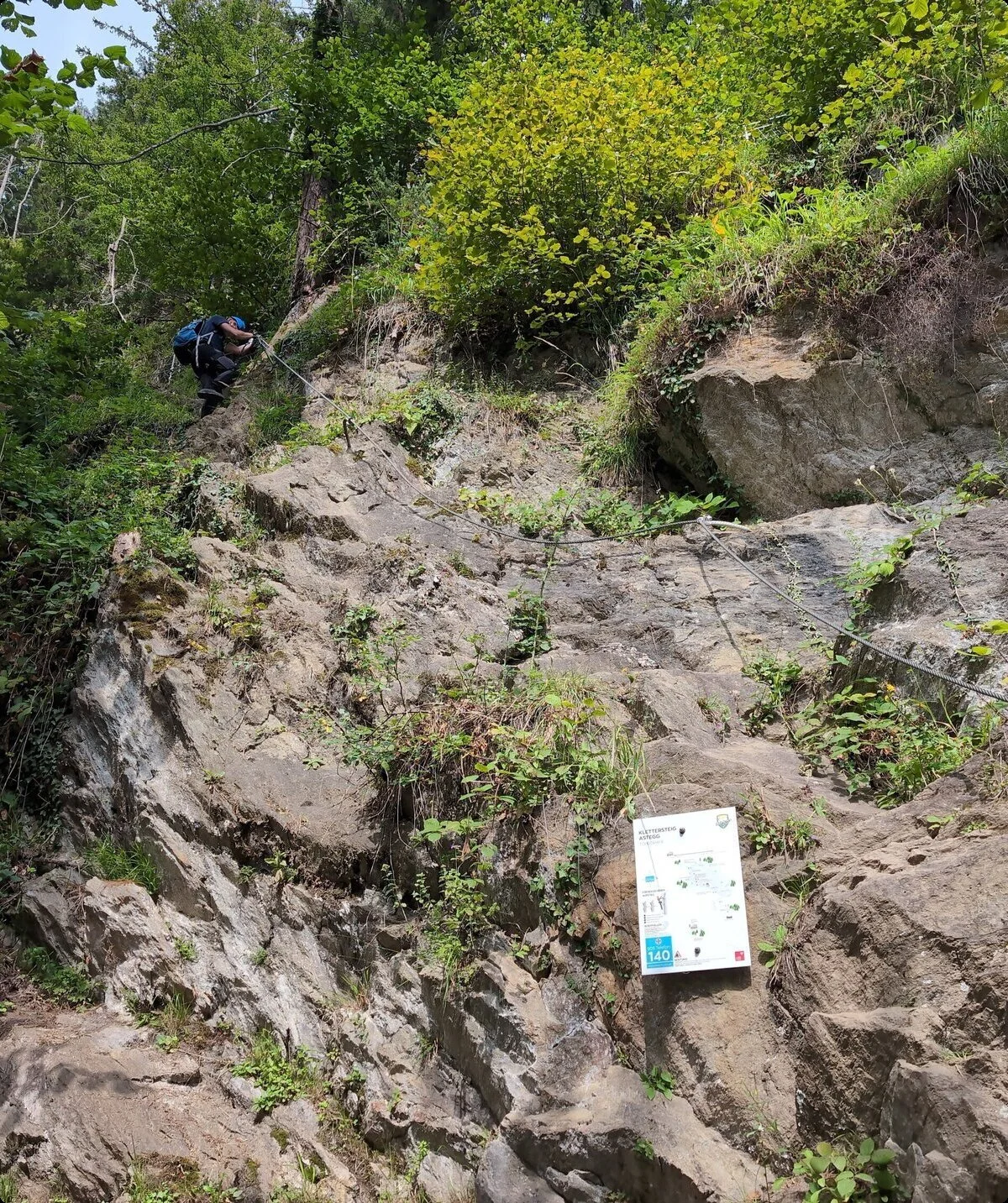 KS | © DAV Gangkofen\Martin Götz - Klettersteig Astegg in Mayrhofen