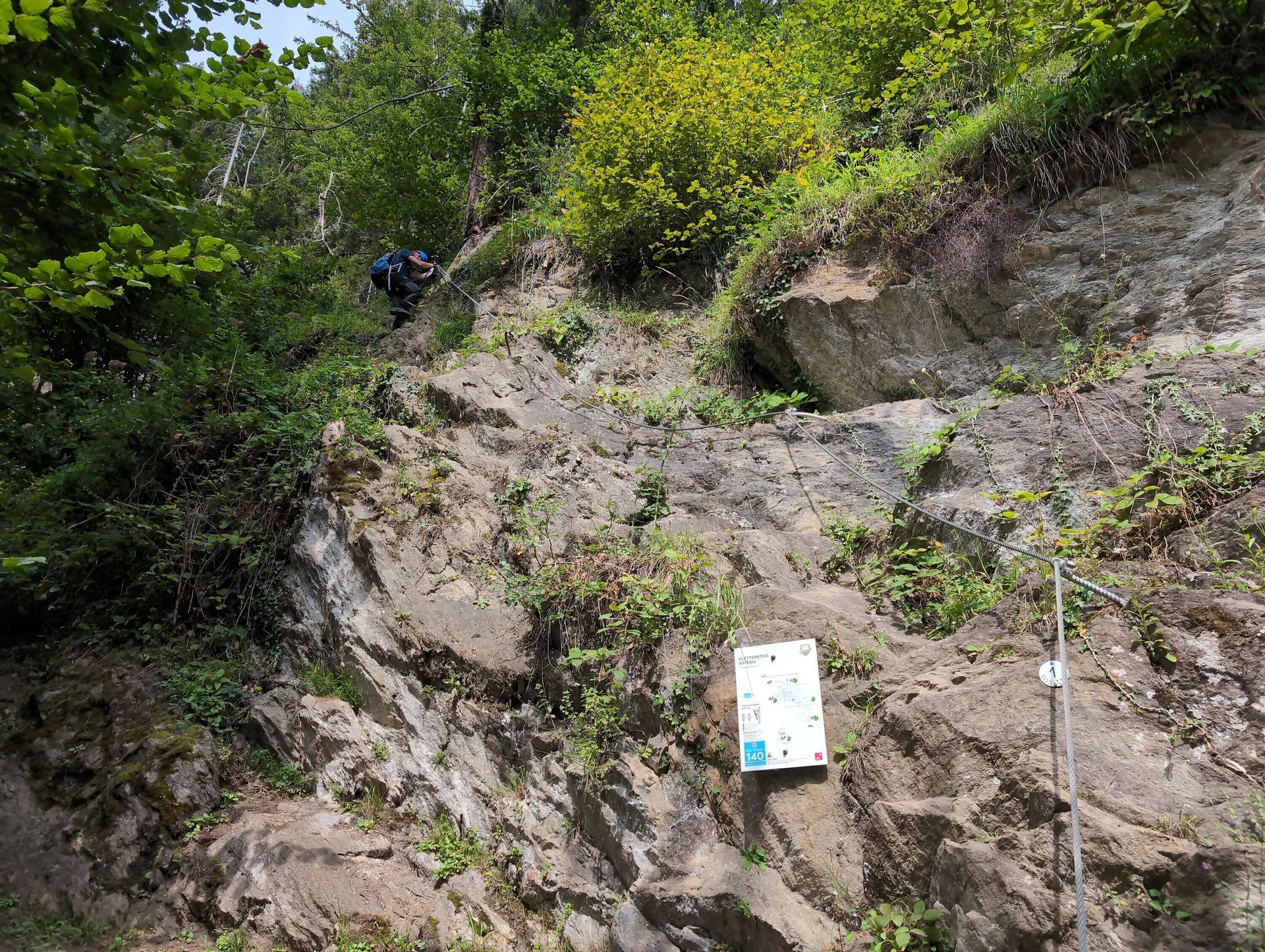 KS | © DAV Gangkofen\Martin Götz - Klettersteig Astegg in Mayrhofen