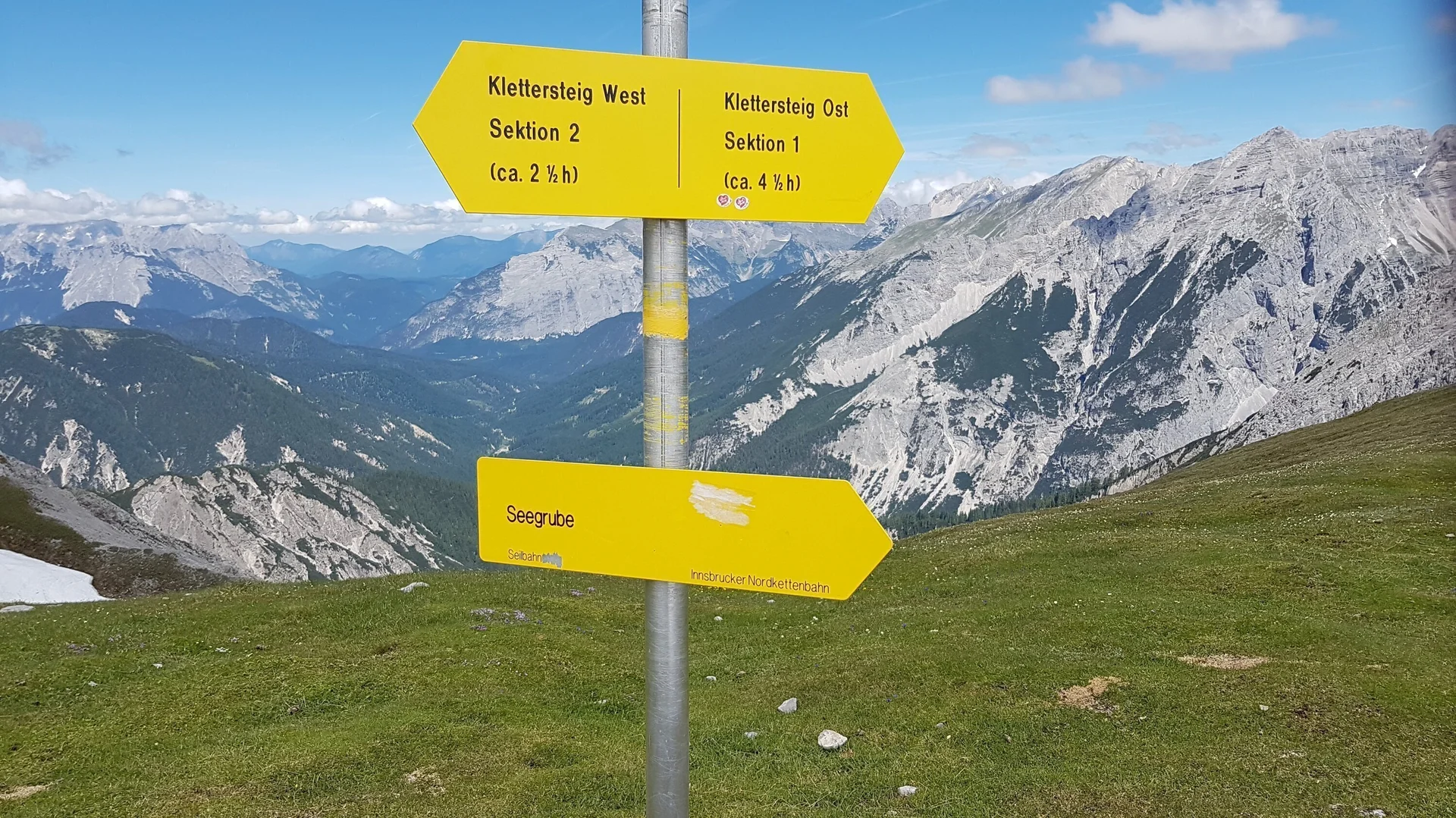 KS | © DAV Gangkofen\Martin Götz - Nordkette Innsbrucker Klettersteig Abzweig Ost-West