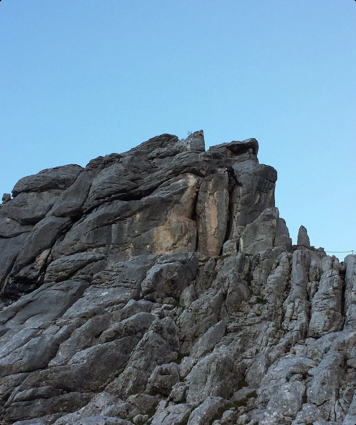 Klettersteig | © DAV Gangkofen\Martin Götz - KS Tajakante + Sonnenspitze - Im Klettersteig Tajakante
