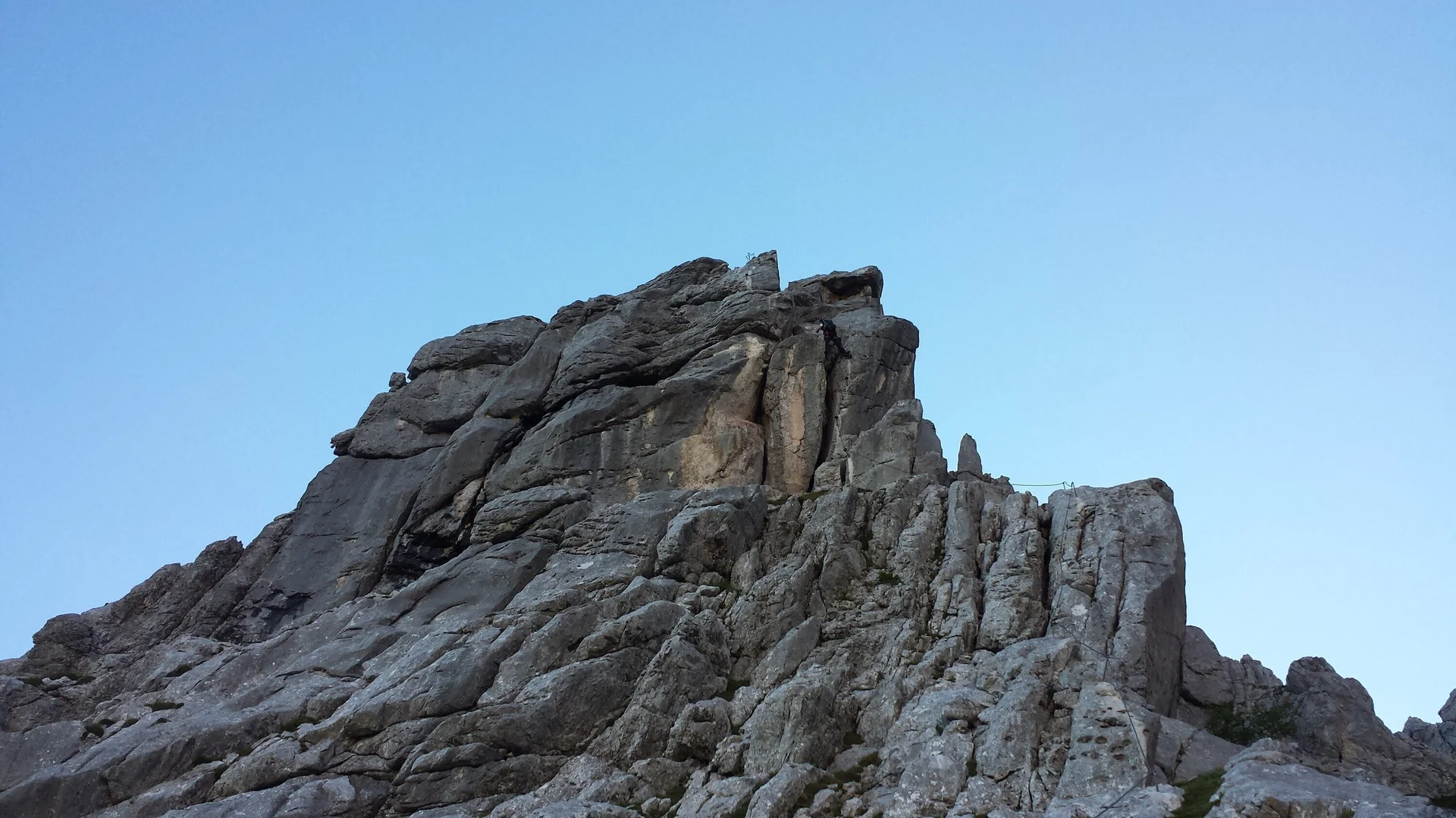 Klettersteig | © DAV Gangkofen\Martin Götz - KS Tajakante + Sonnenspitze - Im Klettersteig Tajakante