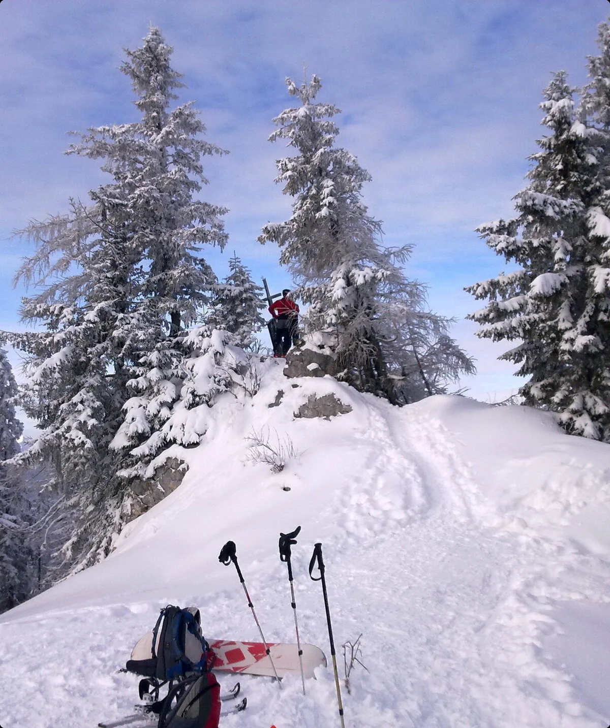 SSW | © DAV Gangkofen\Martin Götz - Unternberg Blick auf Eisenberg