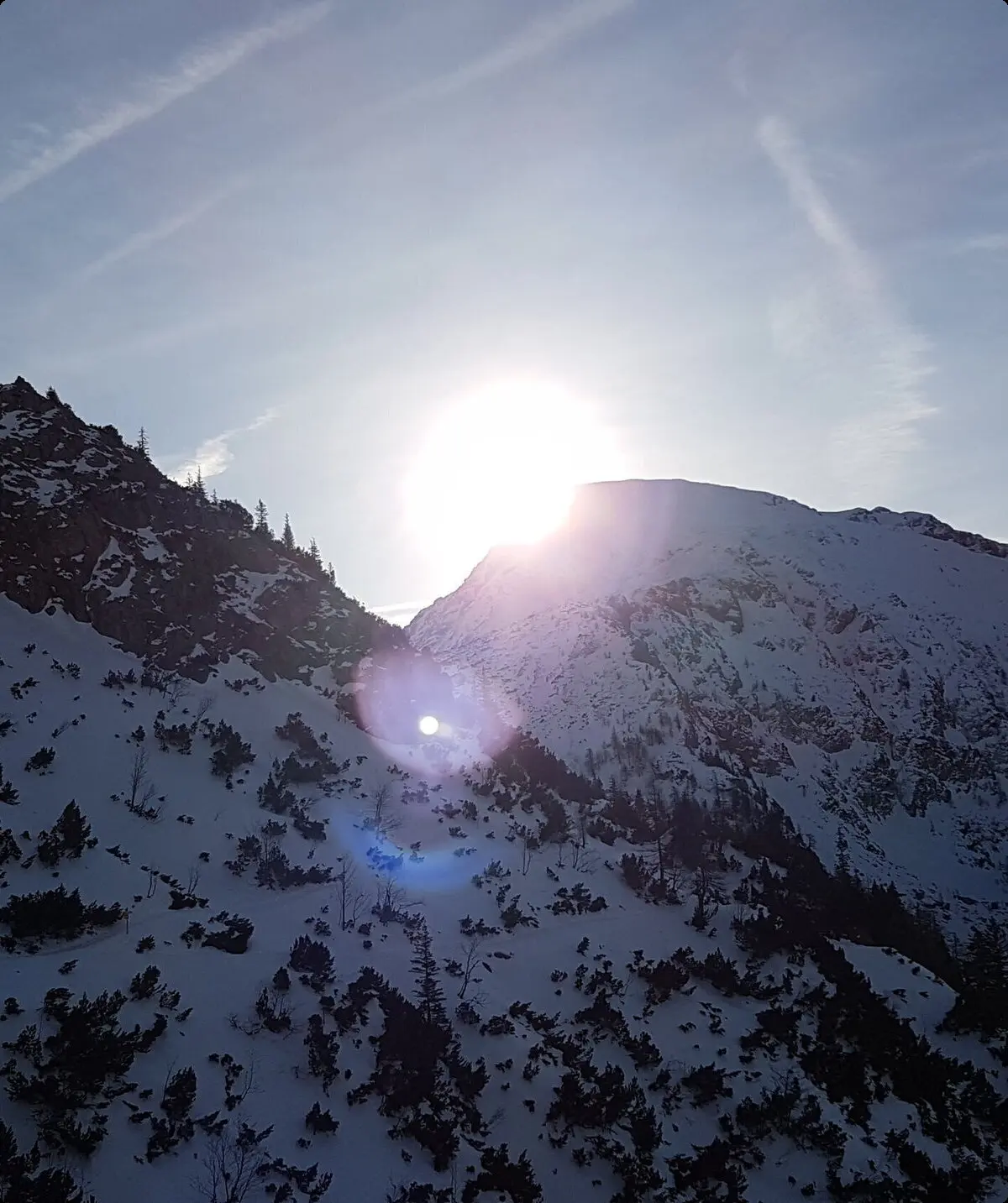 SSW | © DAV Gangkofen\Martin Götz - Blick auf Schneibstein im Sonnenaufgang auf Weg zum Stahlhaus