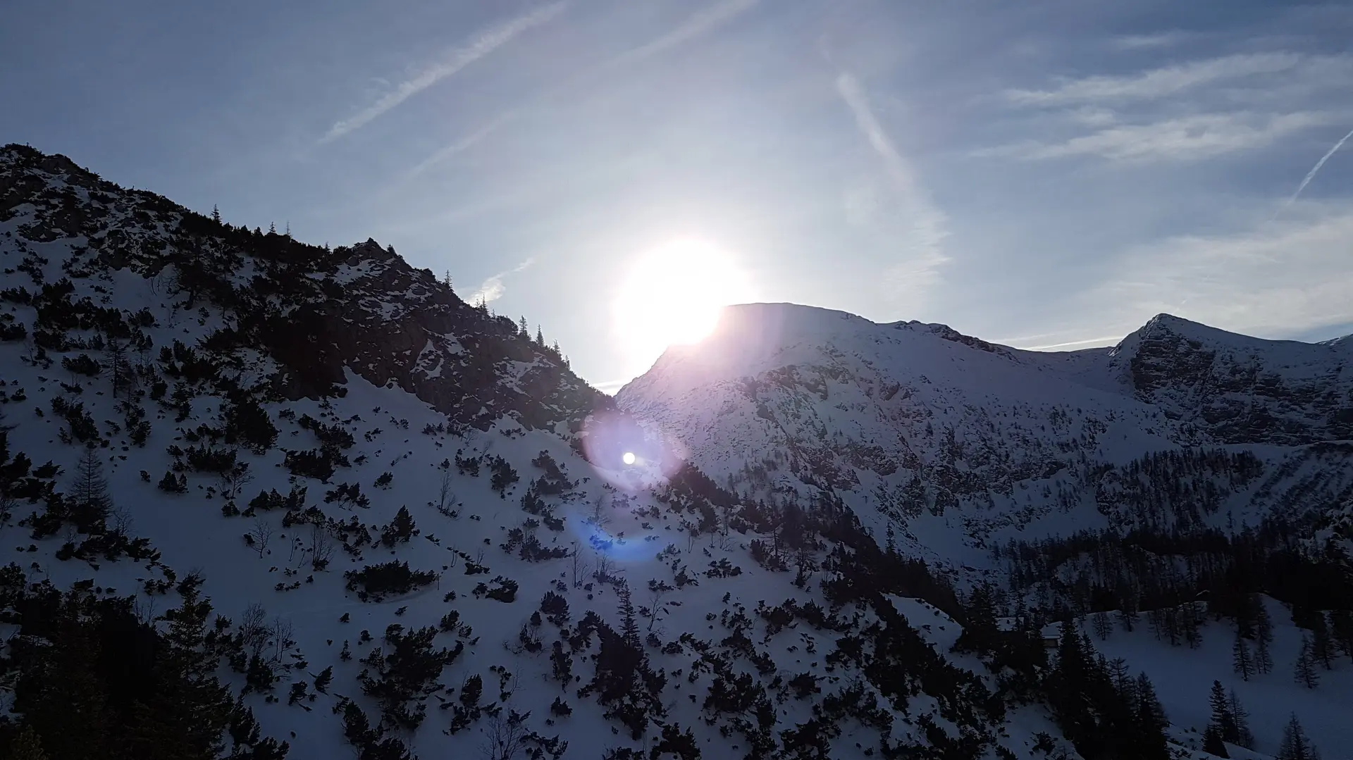 SSW | © DAV Gangkofen\Martin Götz - Blick auf Schneibstein im Sonnenaufgang auf Weg zum Stahlhaus