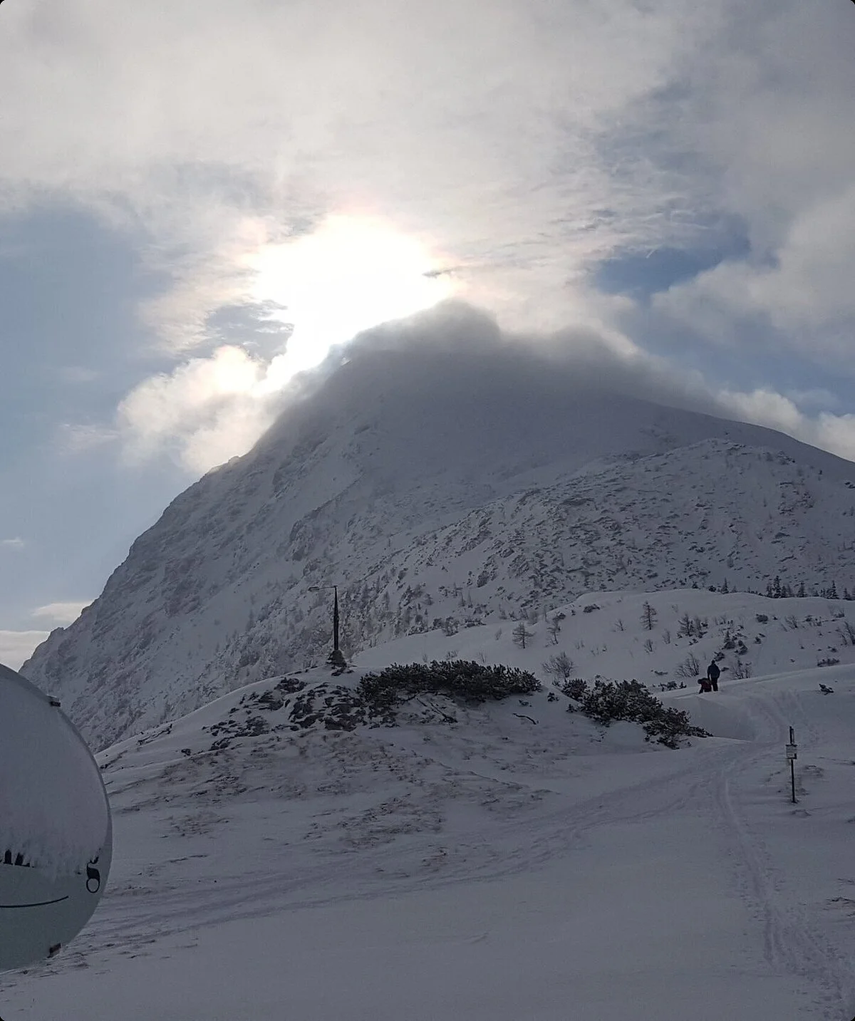 SSW | © DAV Gangkofen\Martin Götz - Blick auf Schneibstein vom Stahlhaus tief verschneit